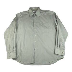 Pierre Cardin Button Down Long Sleeve Dress Shirt Size 17